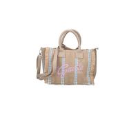 Gaelle Paris Borsa da Spalla Donna con Ricamo Firma, Rosa, Casual, 65% Cotone 35% Poliestere, Tracolla Regolabile, 27x11x23 cm