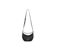 Gaelle Paris Borsa Mini Moon a Tracolla, Nero, Similpelle, 26x14x8 cm, con Catena Dorata, Chiusura a Cerniera