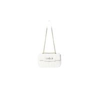 Gaelle Paris Borsa tracolla matelassè con logo in metallo GAACW02157 bianco