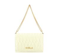 Gaelle Paris Borsa Tracolla Plissè, Bianco, 25,5 x 17 x 7 cm, Catena Dorata, Similpelle