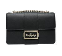 Gaëlle Paris Chain Shoulder Bag with Metallic Logo - nero, unica