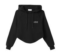 Gaëlle Paris - Felpa Nera con Cappuccio e Logo Frontale - - Sweatshirts & Hoodies - Donna - Nero - M