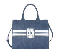 Gaëlle Paris - Maxi Shopper Banda Logo - - Bags - Donna - Blu - ONE SIZE