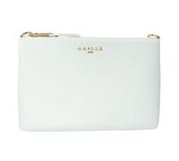 Gaelle Paris Pochette con Tracolla in Catena, Bianco, Similpelle, 24 x 15 x 1 cm, Chiusura con Cerniera