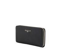Gaelle Paris Portafoglio Zip Around Nero, Similpelle con Logo in Metallo, 20x10x2.5 cm, 8 Slot Portacarte, Casual