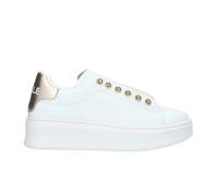 Gaelle Paris scarpe donna Sneakers Addict Pelle e Strass Bianco