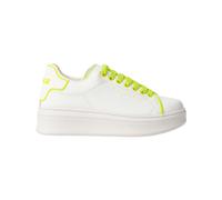 Gaelle Paris Sneakers Addict Con Piping E Patch Tallone In Rubber Giallo Donna