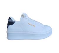 Gaëlle Paris - Sneakers in Pelle Bianco e Denim Scuro - - Shoes - Donna - Bianco - 40 EU