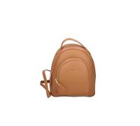 Gaelle Paris Zaino Donna in Similpelle Caramello con Logo Lettering, Spallacci Regolabili, 28x25x12 cm, Stile Casual