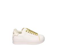 Gaelle Sneakers Basse con Piping E Patch Tallone in Gomma Addict GACAW00014 Oro