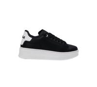 Gaelle Sneakers Casual Addict Tomaia in Pelle Nero