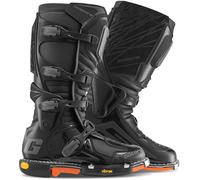 Gaerne Fastback Supermoto Stivali da moto, nero/arancione, Taglia 44,5