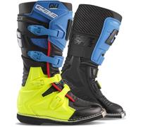 Gaerne GX-J Bambini Motocross Stivali, nero/blu/giallo, Taglia 33
