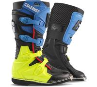 Gaerne GX-J, stivali per bambini 36 EU male Nero/Blu/Giallo Fluo