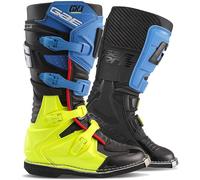 Gaerne GX-J, stivali per bambini 40 EU male Nero/Blu/Giallo Fluo