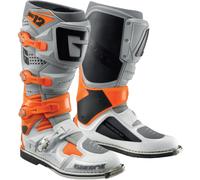Gaerne SG-12 Stivali da motocross, grigio-bianco-arancione, taglia 42 per maschi