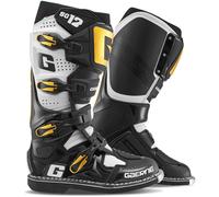 Gaerne SG-12 Stivali da motocross, nero-bianco-oro, taglia 43 per maschi