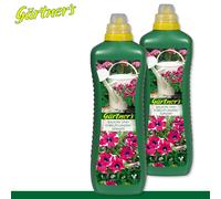 Gärtner’s 2x 1 l Concime Liquido Multinutriente per Balkone e Vasi, Azione Lunga