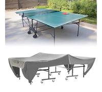 GAESHOW Copertura per Tavolo da Ping Pong, Copertura per Ping Pong da Esterno Impermeabile, Antipolvere, Impermeabile Anti-UV Oxford copertura ping pong Interno/Esterno (Grigio)