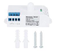 GAESHOW Interruttore Sensore a Infrarossi da 12-24V 5.8GHz, Sensore di Movimento per Luci, Interruttore di Induzione del Corpo Intelligente per Armadio Seminterrato Garage Bagno Corridoio Scale