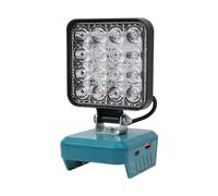 GAESHOW Lampada a Batteria per Bosch 18 V, 48 W, 6000 LM, Lampada da Lavoro a LED, 2 Modalità con Ricarica di Type C e USB, Luce da Lavoro a LED Senza Fili per Riparazione Auto, Illuminazione