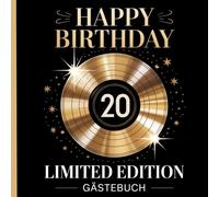 Gästebuch zum 20. Geburtstag - Erinnerungsbuch im Retro Design: Geschenkidee für die Geburtstagsfeier - für Frauen und Männer - mit verziertem Rahmen ... liebe Worte, Fotos und besondere Momente
