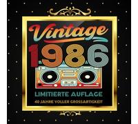 Gästebuch zum 40. Geburtstag - Vintage-Edition der legendären 80er