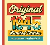 Gästebuch zum 80. Geburtstag: Gebundenes Buch mit Fragen zum Eintragen von Glückwünschen und Fotos der Gäste - lustiges Geschenk zum 80. Geburtstag für Frauen, Männer und Oma