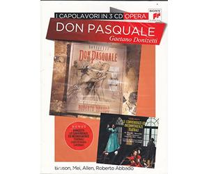 GAETANO DONIZETTI DON PASQUALE Bruson Mei Allen Roberto Abbado 3 CD Box Set digibook