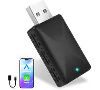 Gaethra Adattatore Wireless per Carplay e Android Auto, Plug & Play, USB C/USB A, Compatibile con iOS 10+/ Android 11+, Adatto per il veicolo che funziona con CarPlay/Android Auto, CZHZ04