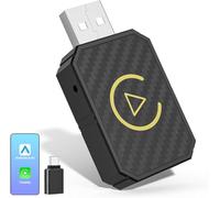 Gaethra Adattatore Wireless per Carplay e Android Auto, Plug & Play, USB C/USB A, Compatibile con iOS 10+/ Android 11+, Adatto per il veicolo che funziona con CarPlay/Android Auto, CZHZ01