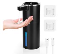 Gaethra Dispenser Sapone Bagno, 420ml Dispenser Sapone Automatico, Dosatore Sapone Cucina Automatico con Sensore di Movimento Infrarossi, Usb Ricaricabile, Impermeabile IPX5, Per Bagno,Cucina (Nero)