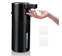 Gaethra Dispenser Sapone Bagno a Tocco Leggero, 420ml Dispenser Bagno a Muro, Dispensers Sapone Schiuma, Impermeabilità IPX5, per Cucina, Hotel,Ufficio (Nero)