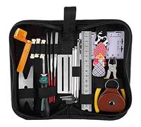 Gaetooely Kit di attrezzi di riparazione per chitarra, 26 pezzi, kit di strumenti per la pulizia della chitarra, ukulele basso, mandolino banjo