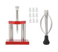 Gaetooely Rosso Kit di Strumenti di Riparazione per Orologi in Acciaio Legato Montati in Lega di Attrezzi con Impugnatura in Plastica