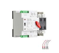 GAEYAELE Mini ATS Interruttore Automatico di Trasferimento Doppio Commutatore di Potenza Tipo ATS 100A(2P 100A AC220V)