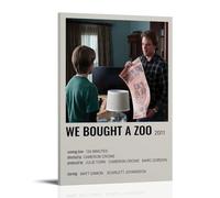GAEYWQEEGR Poster con scritta "We Bought A Zoo", stampa artistica da parete su tela, stile vintage, 30 x 45 cm, con cornice