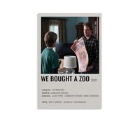 GAEYWQEEGR Poster con scritta "We Bought A Zoo", stampa artistica da parete su tela, stile vintage, 50 x 75 cm, senza cornice