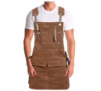 Gaf Nuncew Grembiule Barbecue Uomo, Grembiule Cucina Uomo in Denim Grembiule A Croce Con Tasche, Grembiule Personalizzato con Fascia Regolabile in Tasca, Per Giardino, Legname, Manutenzione, Saldatore