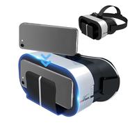 Gafas De Realidad Virtual 3D Escalables Para Teléfono | De Alta Definición | Experiencia Inmersiva Con Lentes Ajustables Y Diseño Cómodo Para Películas 3D, Videos Panorámicos