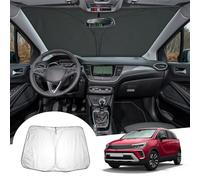 GAFAT Compatibile con Crossland X/Facelift 2017-2024 Protezione Solare per Parabrezza interno, Crossland 2024 Parasole, Protezione UV, Raffreddamento, Crossland X Accesorios
