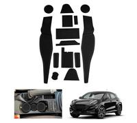 GAFAT Compatibile con Ford Puma ST Line 2020-2023 2024 Tappetini Antiscivolo, Puma 2024 Tappetino in Gomma, Puma ST Line X Tappetini Console Centrale, Cuciture Porte, Puma Accessori (Negro)