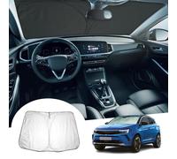 GAFAT Compatibile con Grandland X/Facelift 2017-2024 Protezione Solare per Parabrezza interno, Grandland 2024 Parasole, Protezione UV, Raffreddamento, Grandland X Accesorios