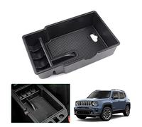 GAFAT Compatibile con Jeep Renegade 2015-2024 2025 Contenitore per Console Centrale, Renegade 2023 Organizer per Braccioli, Vano Portaoggetti, Renegade Accessori (Nero)
