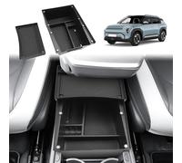 GAFAT Compatibile con Kia EV3 GT Line 2025 2026 Contenitore per Console Centrale, Ripiano Superiore con Guide Scorrevoli, EV3 2025 Ripiani Sotto la Console Centrale con Tappetini