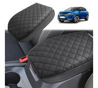 GAFAT Compatibile con Nissan Qashqai J12 e-Power 2022-2025 2026 Copertura per Bracciolo Console Centrale, Protezione Imbottitura in Pelle, 3 CM Aumenta Ispessito Alleviare la Fatica