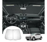 GAFAT Compatibile con Porsche Cayenne E3 S Turbo S GTS 2019-2024 2025 Parasole per Parabrezza interno, Cayenne 3 III 9Y0 Parabrezza Protezione Solare, Raffreddamento, Protezione UV, Accessori Cayenne