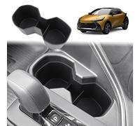 GAFAT Compatibile con Toyota C-HR 2024 2025 2026 Hybrid PHEV Portabevande-Custodia Protettiva, in Gomma Morbida TPE, Supporto Console Centrale OEM Originale, Antiscivolo, Antiurto, Accessori 2025 CHR