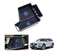 GAFAT Compatibile con Volvo XC60 XC90 V60 S60 V90 S90 2017-2025 2026 Facelift Contenitore Console Centrale, Organizer per Braccioli, Vano Portaoggetti, Accessori Volvo XC60 (Blu)