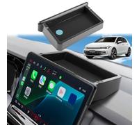GAFAT Compatibile con VW Golf 8.5 2025 2026 2027 Organizer Console Centrale, Vano Portaoggetti dietro il 12,9" Discover Pro, Accessori Facelift Golf 8 GTI R Variant, con Tappetini